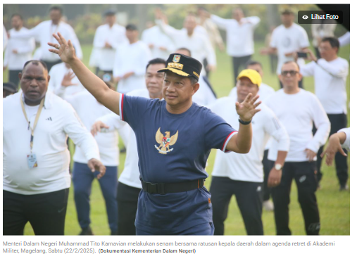 Mendagri: Sisa Kepala Daerah PDIP Datang Retret Akmil Magelang Hari Ini